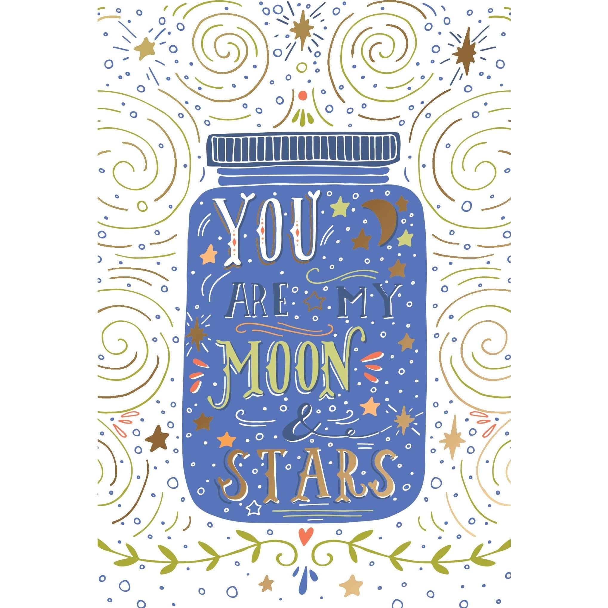 Pictura Jar Of Stars Anniversary Card from the Everyday Cards collection, featuring a star-themed design on a white background.